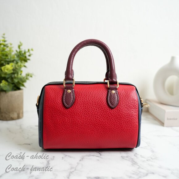 NWT Coach CBM68 Mini Rowan Crossbody Bag In Colorblock Signature Canvas - Picture 6 of 11